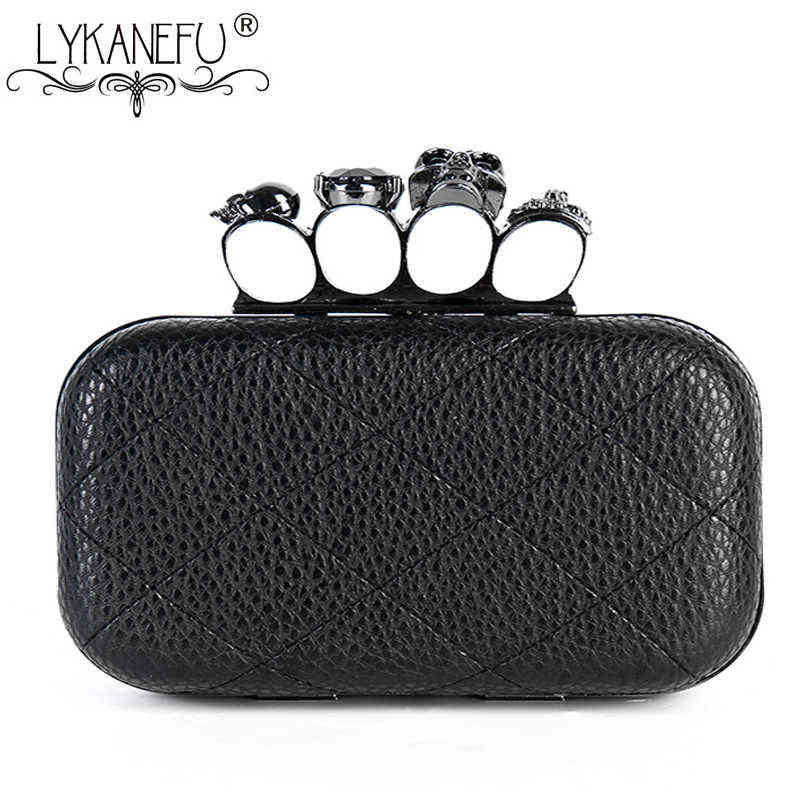 LYKANEFU Knucklebox Hand Bag Evening Bag Box Clutch Purse with Skull Head Women Bag Day Clutches Ladies With Chain Small/Big T220727, Black small
LYKANEFU Knucklebox Hand Bag Evening Bag Box Clutch Purse with Skull Head Women Bag Day Clutches Ladies With Chain Small/Big T220727, Black small