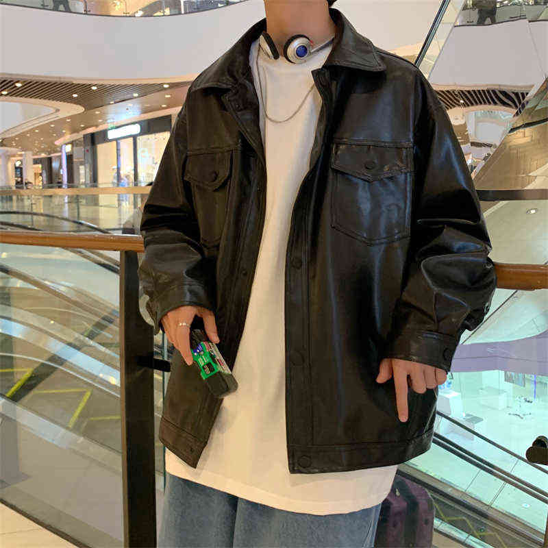 Men Spring Autumn Black Soft Faux Leather Jacket 2021 Mens Hip Hop Jacket Leather Male Oversize Streetwear Pockets Clothes T220728
Men Spring Autumn Black Soft Faux Leather Jacket 2021 Mens Hip Hop Jacket Leather Male Oversize Streetwear Pockets Clothes T220728