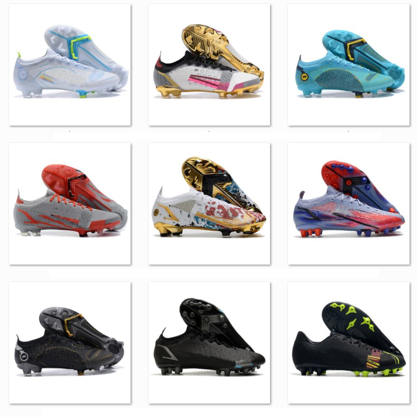Soccer Boots Mercurial Vapores XIV 14 Elite FG Mens Low Football Cleats Firm Ground Outdoor Soft Leather Trainers Knit Soccer Shoes Size US6.5-11
Soccer Boots Mercurial Vapores XIV 14 Elite FG Mens Low Football Cleats Firm Ground Outdoor Soft Leather Trainers Knit Soccer Shoes Size US6.5-11