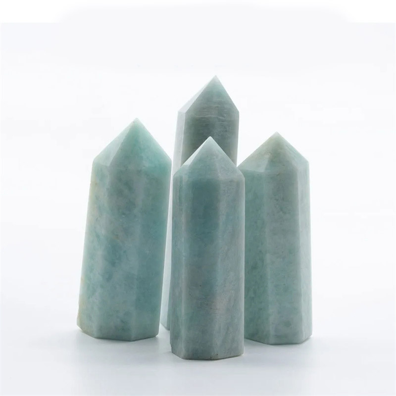lucky crystal High grade natural gemstones crystals column natural energy columns calms fear and fortune Seven Star array ferry