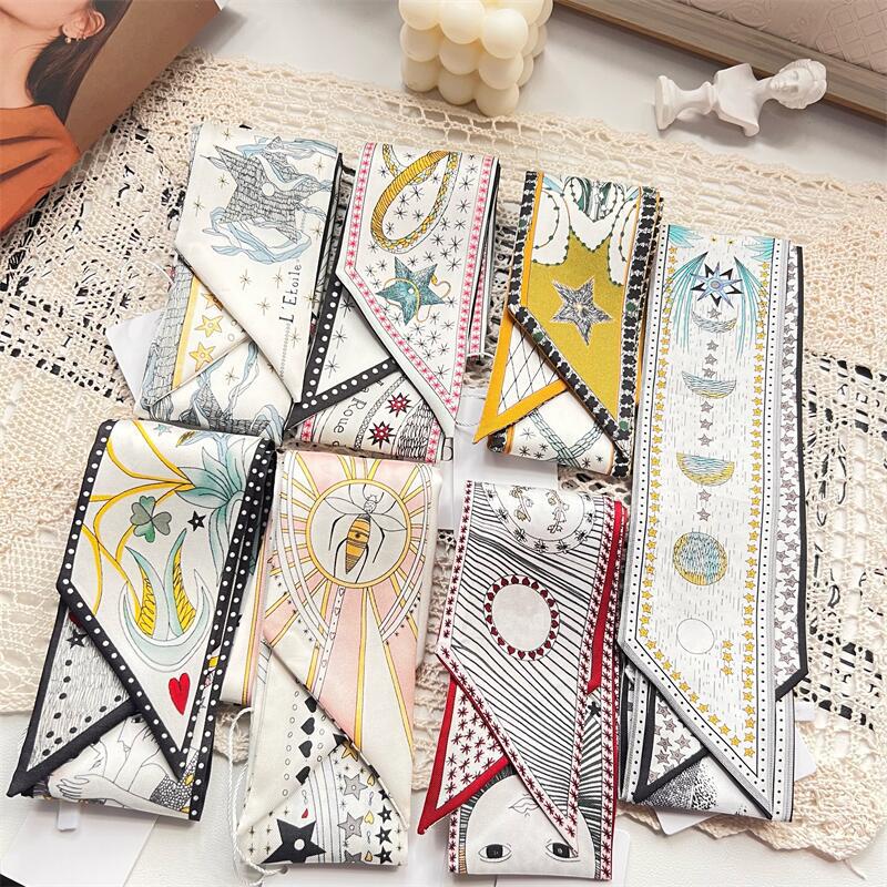 Classic Houndstooth Tarot Silk Small Ribbon Mulberry Silk Long Scarf Hair Band Bag Strap Big Brand
Classic Houndstooth Tarot Silk Small Ribbon Mulberry Silk Long Scarf Hair Band Bag Strap Big Brand