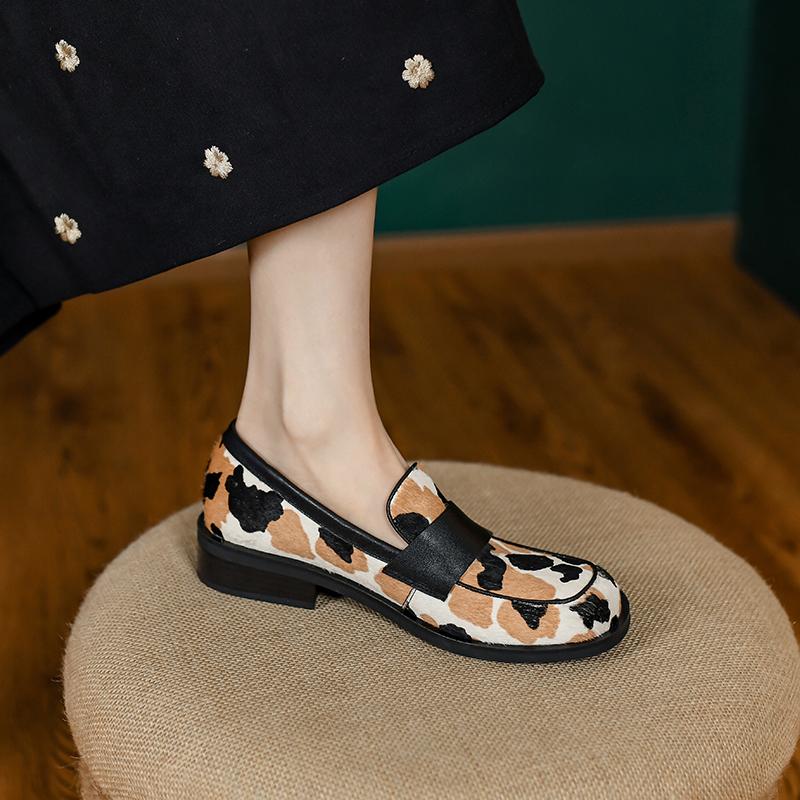 Dress Shoes 2022 Spring Genuine Leather Leopard Women Casual Slip-On Loafers Square Toe Woman Zapatos De Mujer, Black
Dress Shoes 2022 Spring Genuine Leather Leopard Women Casual Slip-On Loafers Square Toe Woman Zapatos De Mujer, Black