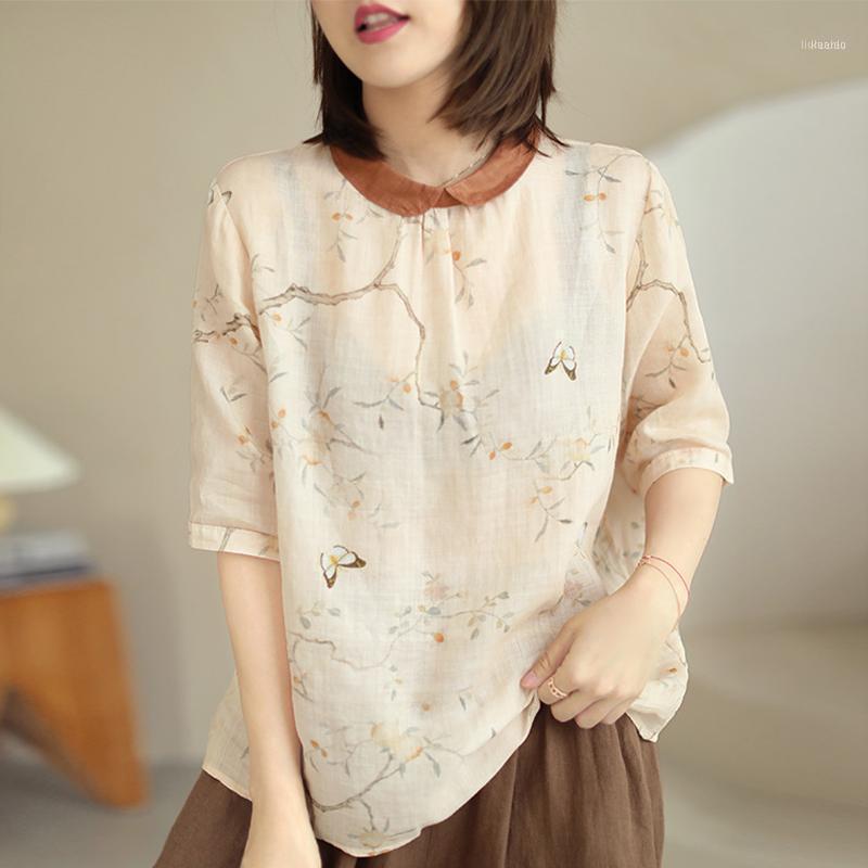 Women's Blouses & Shirts Johnature Women Linen Vintage Turn-down Collar Short Sleeve Print Floral Blouse 2022 Summer Loose Casual Button Shi, Cinerous
Women's Blouses & Shirts Johnature Women Linen Vintage Turn-down Collar Short Sleeve Print Floral Blouse 2022 Summer Loose Casual Button Shi, Cinerous