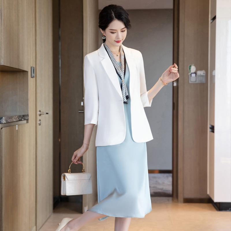 Work Dresses Fashion White Blazer Women Business Suits Dress And Jackets Sets Office Ladies Uniform OL StylesWork, Blazer only
Work Dresses Fashion White Blazer Women Business Suits Dress And Jackets Sets Office Ladies Uniform OL StylesWork, Blazer only