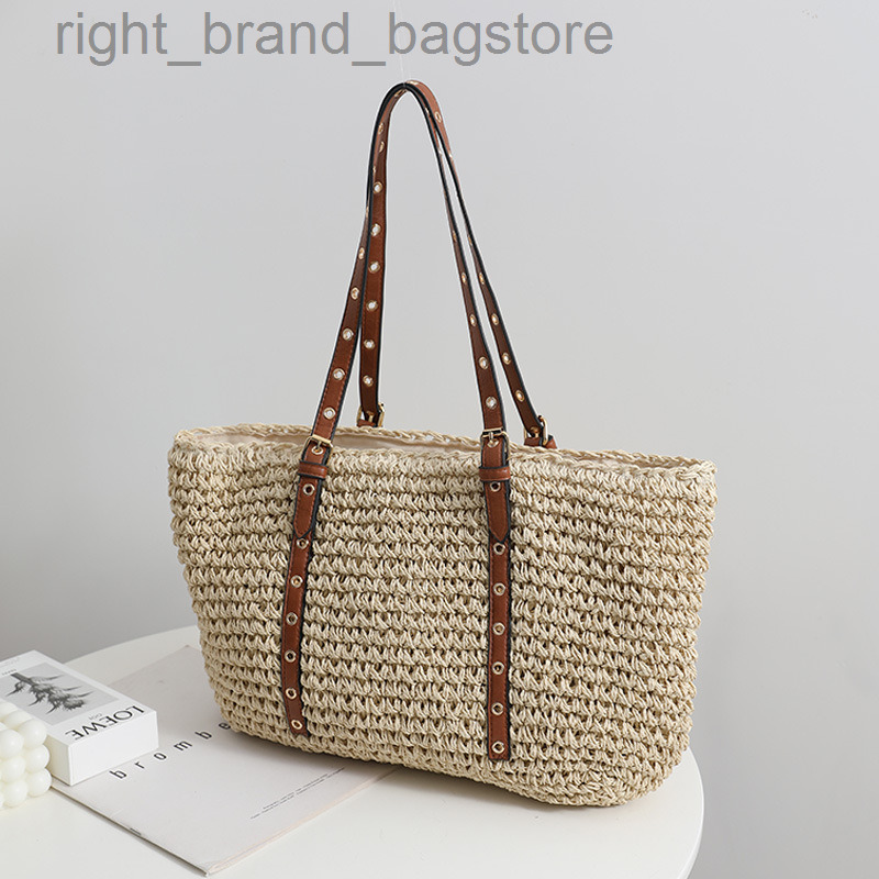 Travel Straw Bags for Women Shoulder Bag 2022 Fashion Large Woven Bag Women Handbags Bohemian Rattan Beach Bags Shopper Tote New W220813, Brown
Travel Straw Bags for Women Shoulder Bag 2022 Fashion Large Woven Bag Women Handbags Bohemian Rattan Beach Bags Shopper Tote New W220813, Brown