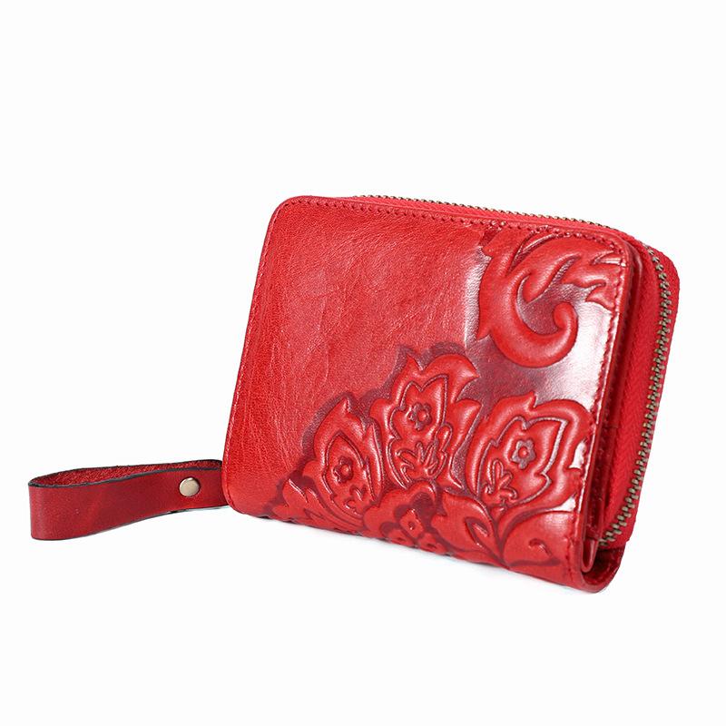 Wallets Floral Wallet Women Mini Ladies Cow Leather Purse Short Genuine Coin PurseWallets, Orange short wallet
Wallets Floral Wallet Women Mini Ladies Cow Leather Purse Short Genuine Coin PurseWallets, Orange short wallet