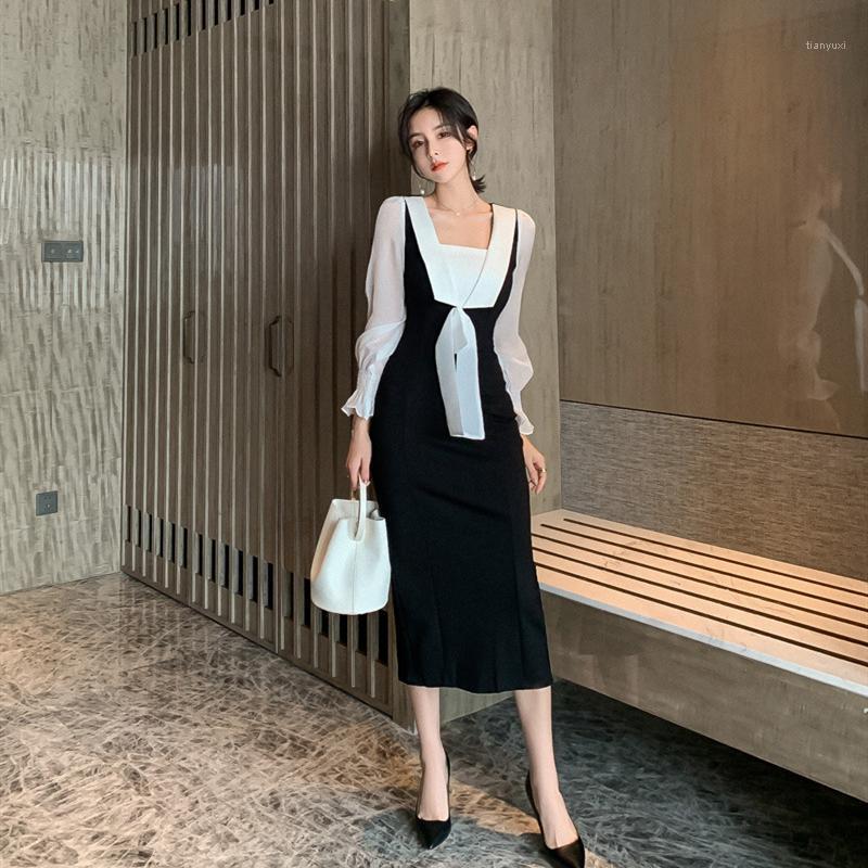 Casual Dresses 2022 Spring Women Cotton Leisure Dress Ladies Splice Autumn Long Female Slim Fit High Quality Fashion LT141, Black
Casual Dresses 2022 Spring Women Cotton Leisure Dress Ladies Splice Autumn Long Female Slim Fit High Quality Fashion LT141, Black