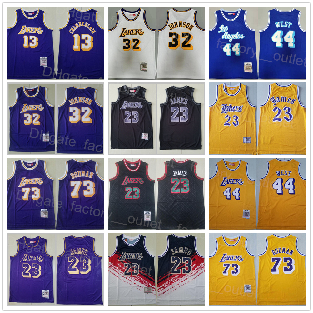 Mitchell and Ness Basketball Retro Dennis Rodman Jersey 73 Vintage Wilt Chamberlain 13 LeBron James 23 Jerry West 44 Johnson 32 Color Yellow Purple White Black Beige
Mitchell and Ness Basketball Retro Dennis Rodman Jersey 73 Vintage Wilt Chamberlain 13 LeBron James 23 Jerry West 44 Johnson 32 Color Yellow Purple White Black Beige