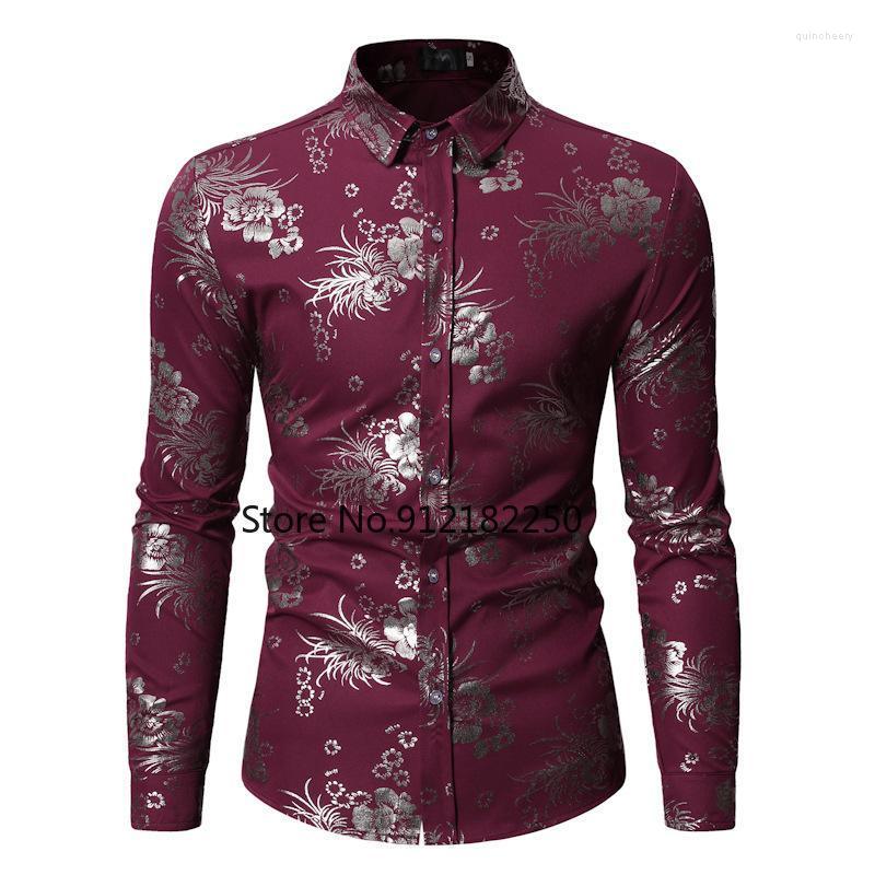 Men' Dress Shirts Fashion Bronzing Floral Nightclub Shirt Men Camisas Hombre 2022 Brand Slim Fit Long Sleeve Mens Business ChemiseMen' Qui, Black
Men' Dress Shirts Fashion Bronzing Floral Nightclub Shirt Men Camisas Hombre 2022 Brand Slim Fit Long Sleeve Mens Business ChemiseMen' Qui, Black