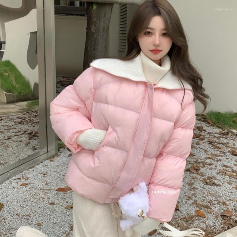 Women' Down & Parkas 2022 Fashion White Women Winter Coat Big Lapel Loose Female Patchwork Sleeve Elegant Outwear Jackets Kare22, Black
Women' Down & Parkas 2022 Fashion White Women Winter Coat Big Lapel Loose Female Patchwork Sleeve Elegant Outwear Jackets Kare22, Black