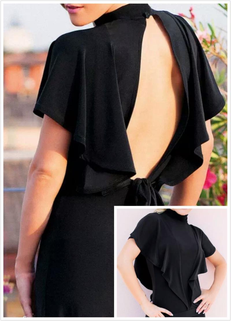 Stage Wear Plus Size Sexy Black Blue Backless Waltz Latin Dance Top Adult Shirts Women Ballroom TopsStage
Stage Wear Plus Size Sexy Black Blue Backless Waltz Latin Dance Top Adult Shirts Women Ballroom TopsStage