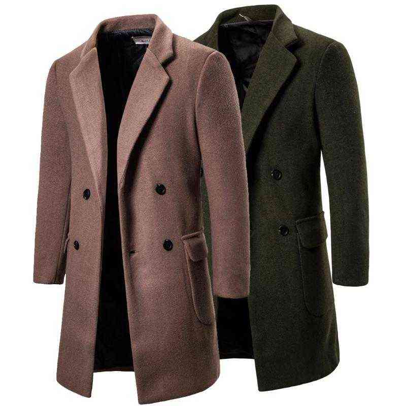 Men's Wool & Blends 2021 Fashion Winter Overcoat Double Breasted Casual Woolen Long Large Windbreaker Coat Camel T220810, Blackish green
Men's Wool & Blends 2021 Fashion Winter Overcoat Double Breasted Casual Woolen Long Large Windbreaker Coat Camel T220810, Blackish green