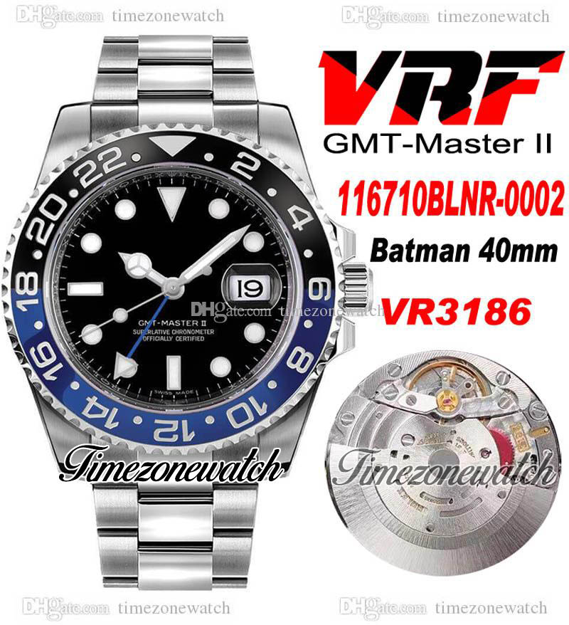 VRF V3 GMT II BLNR VR3186 Automatic Mens Watch Batman Black Blue Ceramic Bezel 904L Steel Case OysterSteel Bracelet Same Serial Card Super Edition Timezonewatch A1, Custom waterproofing service
VRF V3 GMT II BLNR VR3186 Automatic Mens Watch Batman Black Blue Ceramic Bezel 904L Steel Case OysterSteel Bracelet Same Serial Card Super Edition Timezonewatch A1, Custom waterproofing service