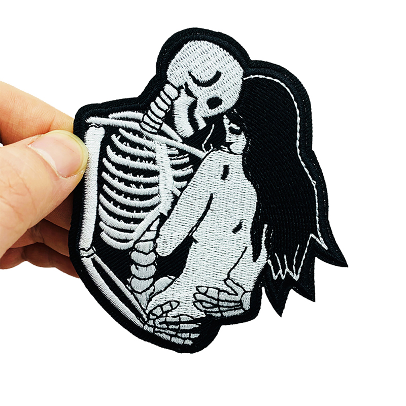 Skull Hug Girl Fashion Sewing Notions Embroidery Patches Iron On For Clothing Shirts Jacket Custom Patch
Skull Hug Girl Fashion Sewing Notions Embroidery Patches Iron On For Clothing Shirts Jacket Custom Patch
