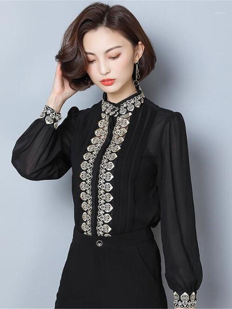Arrival High Quality Embroidery Stand Collar Lacing Lantern Sleeve Woman Chiffon Blouse E480 Women' Blouses & Shirts
Arrival High Quality Embroidery Stand Collar Lacing Lantern Sleeve Woman Chiffon Blouse E480 Women' Blouses & Shirts