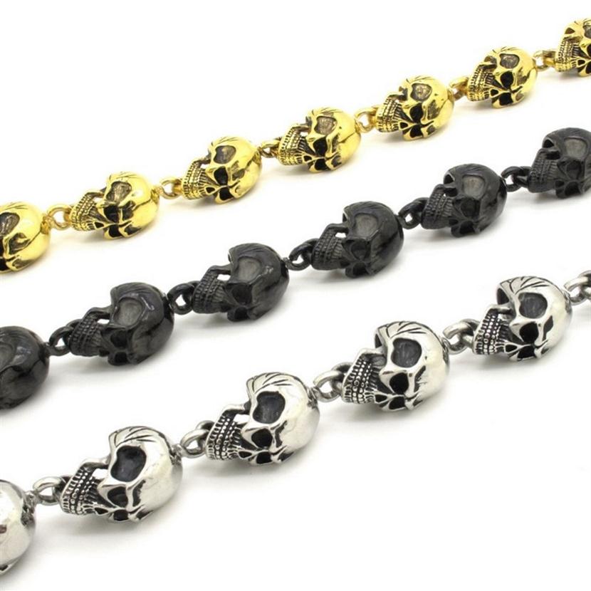 Cool Men's Skulls Linked Heavy Solid 316L Stainless Steel Belly Chain Punk Rock Biker Jean Chain 3 Colors229Q
Cool Men's Skulls Linked Heavy Solid 316L Stainless Steel Belly Chain Punk Rock Biker Jean Chain 3 Colors229Q