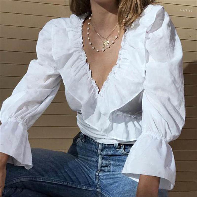 Women Blouse Ruffle V-Neck Tops Long Lantern Sleeve Shirt Fashion Womens And Blouses Casual Woman Shirts Women, As photo shows
Women Blouse Ruffle V-Neck Tops Long Lantern Sleeve Shirt Fashion Womens And Blouses Casual Woman Shirts Women, As photo shows