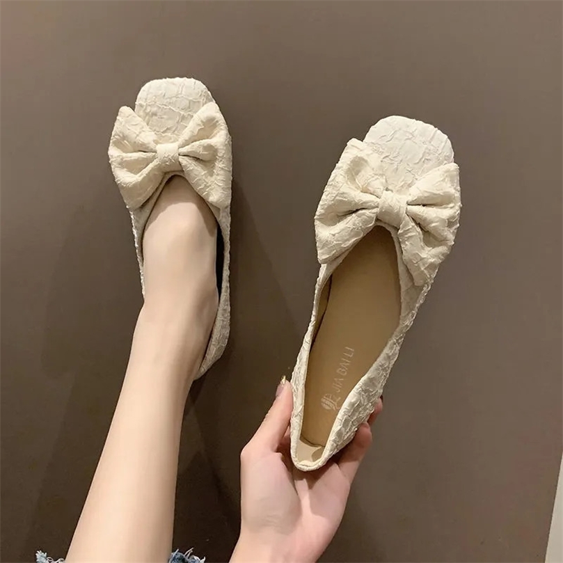 Manis Chic Bertekstur Ikatan Simpul Flat Wanita Mode Kasual Slip On Sepatu Putih Hitam Nyaman Balet Loafers Baru 220614, White
Manis Chic Bertekstur Ikatan Simpul Flat Wanita Mode Kasual Slip On Sepatu Putih Hitam Nyaman Balet Loafers Baru 220614, White