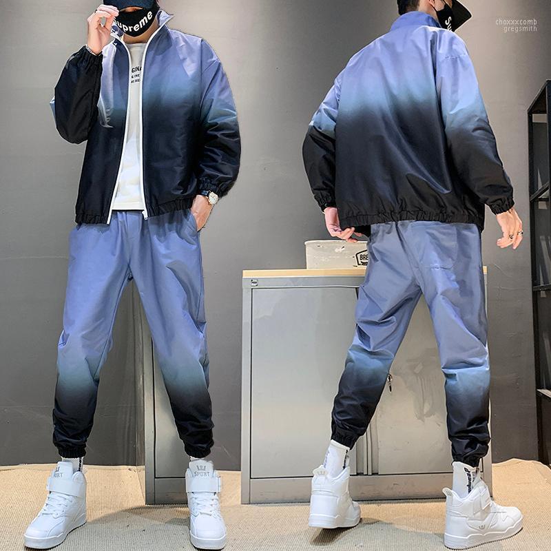 Men's Tracksuits Fashion Gradient Blue Zipper Jacket Men Set 2 Piece 2022 Autumn Hip Hop Tracksuit Large Size Jogger
Men's Tracksuits Fashion Gradient Blue Zipper Jacket Men Set 2 Piece 2022 Autumn Hip Hop Tracksuit Large Size Jogger