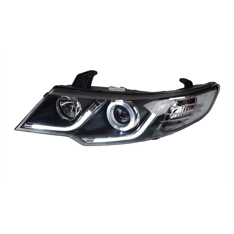 2 PCS Auto Car Head Light Parts For KIA Forte 2009-2013 LED Lamps Headlight Replacement DRL Dual Beam Lens Headlights