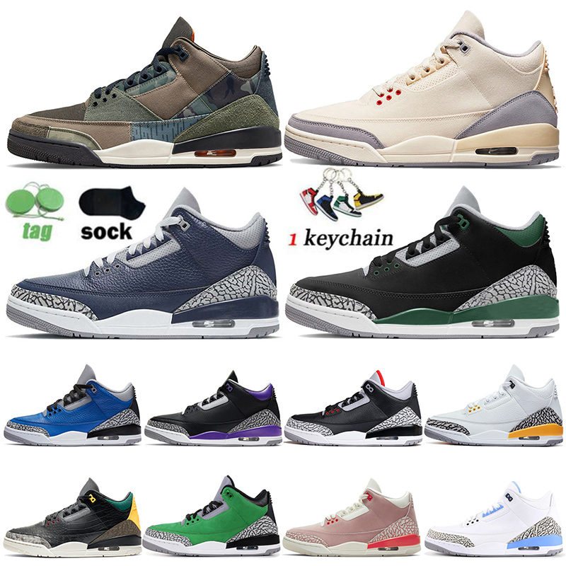 Men 3 3s Muslin Basketball Shoes Women Jumpman Trainers Authentic Sneakers Cardinal Red Cool Grey Court Purple Fragment UNC Pine Green Trainers Sports US 13, # patchwork 40-47
Men 3 3s Muslin Basketball Shoes Women Jumpman Trainers Authentic Sneakers Cardinal Red Cool Grey Court Purple Fragment UNC Pine Green Trainers Sports US 13, # patchwork 40-47