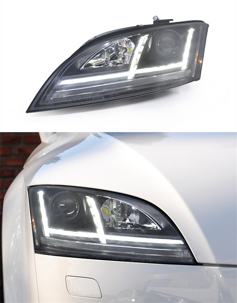Car Styling Head Lamp For Audi TT Headlights 2006-2012 Headlight LED DRL Signal Lamp Hid Bi Xenon with AFS Auto Accessories