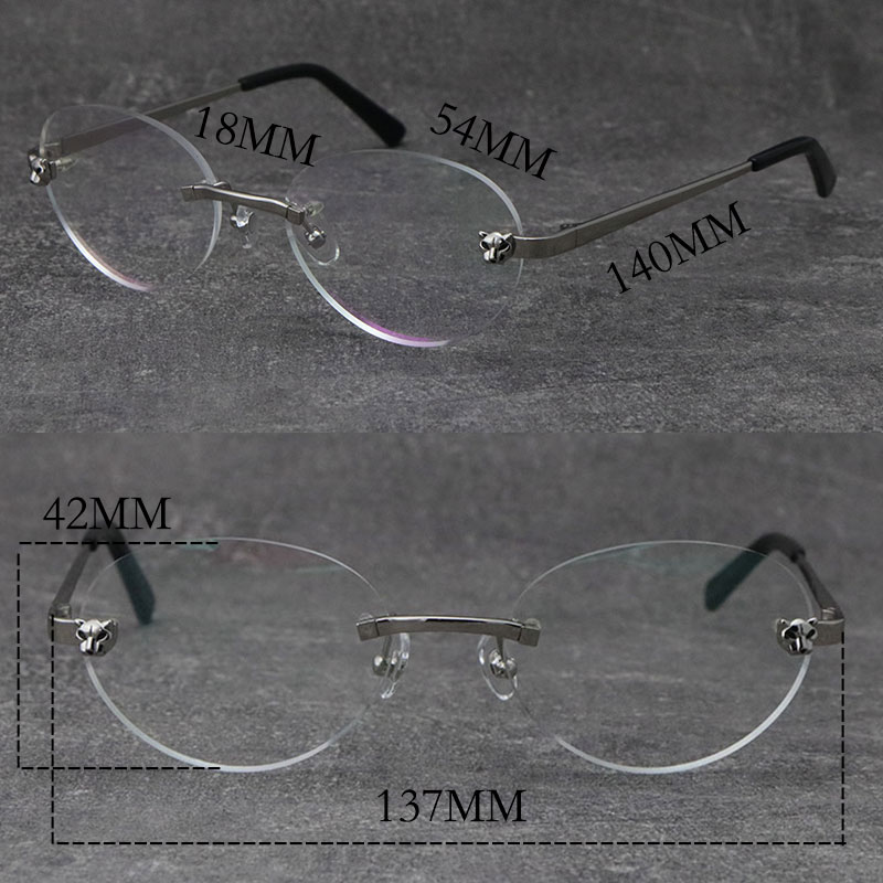 2022 New Metal Rimless Eyewear Reading Frames Women Eyeglasses Round Glasses With Box Fashion Optical Male and Female Myopic Frame Size:54-18-140MM
2022 New Metal Rimless Eyewear Reading Frames Women Eyeglasses Round Glasses With Box Fashion Optical Male and Female Myopic Frame Size:54-18-140MM