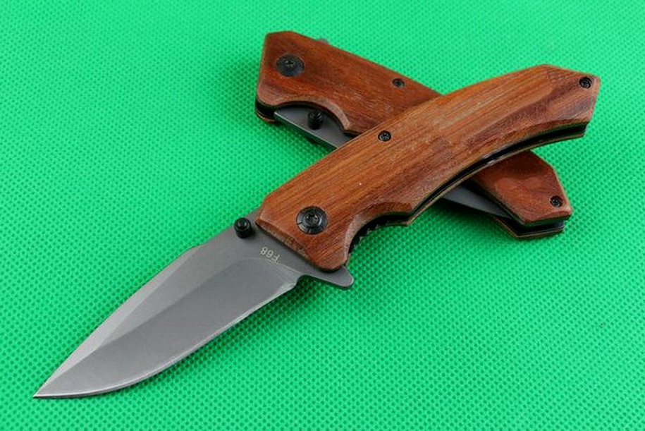 Butterfly F68 Pocket Folding Knife Stainless Steel Manual Release Tactical Rescue Hunting Fishing EDC Survival Tool Knives a097