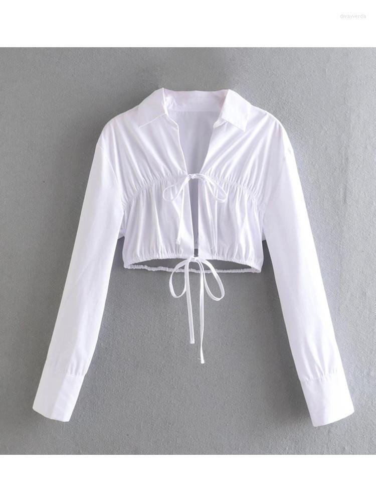 Women's Blouses & Shirts Zevity Women Fashion White Elastic Lace Up Short Blouse Ladies Long Sleeve Slim Shirt Chic Female Crop Blusas Tops, Ld ls332
Women's Blouses & Shirts Zevity Women Fashion White Elastic Lace Up Short Blouse Ladies Long Sleeve Slim Shirt Chic Female Crop Blusas Tops, Ld ls332