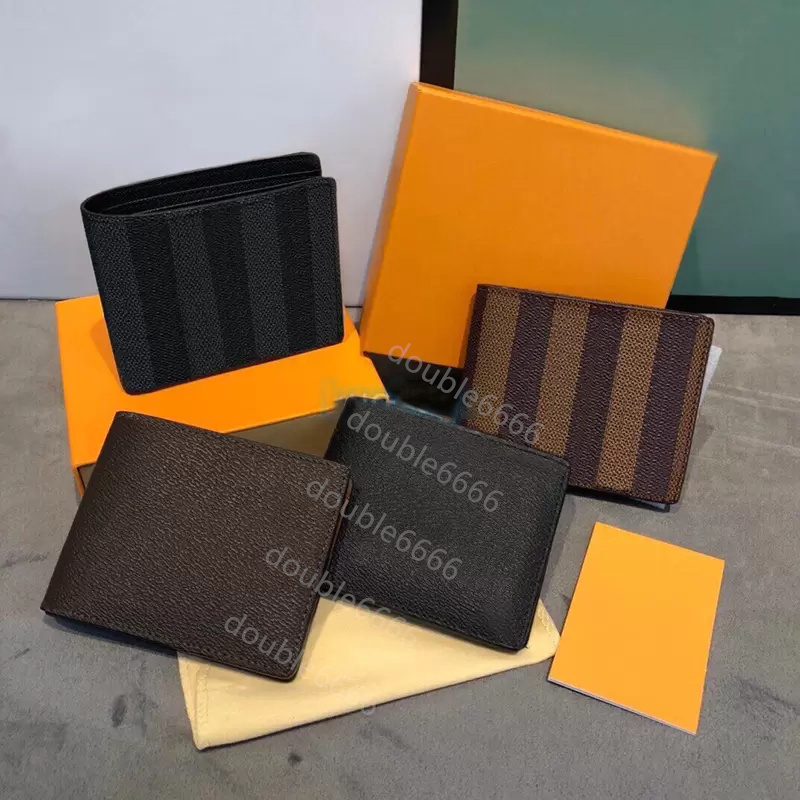 Top Luxury Leather Wallets Fashion Designer Wallets Retro Handbag For Men Classic Card Holders Coin Purse Famous Clutch Wallet 60895