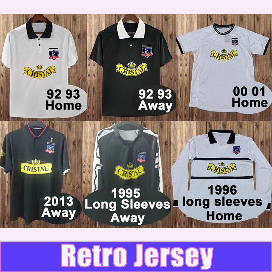 92 93 Colo Colo Retro Soccer Jersey ANGEL FERNRNDEZ VIDRL LERL BARTICCIOTTO 1995 Long Sleeves Home White Away Black Football Shirt, Fg8498 1992 1993 away
92 93 Colo Colo Retro Soccer Jersey ANGEL FERNRNDEZ VIDRL LERL BARTICCIOTTO 1995 Long Sleeves Home White Away Black Football Shirt, Fg8498 1992 1993 away