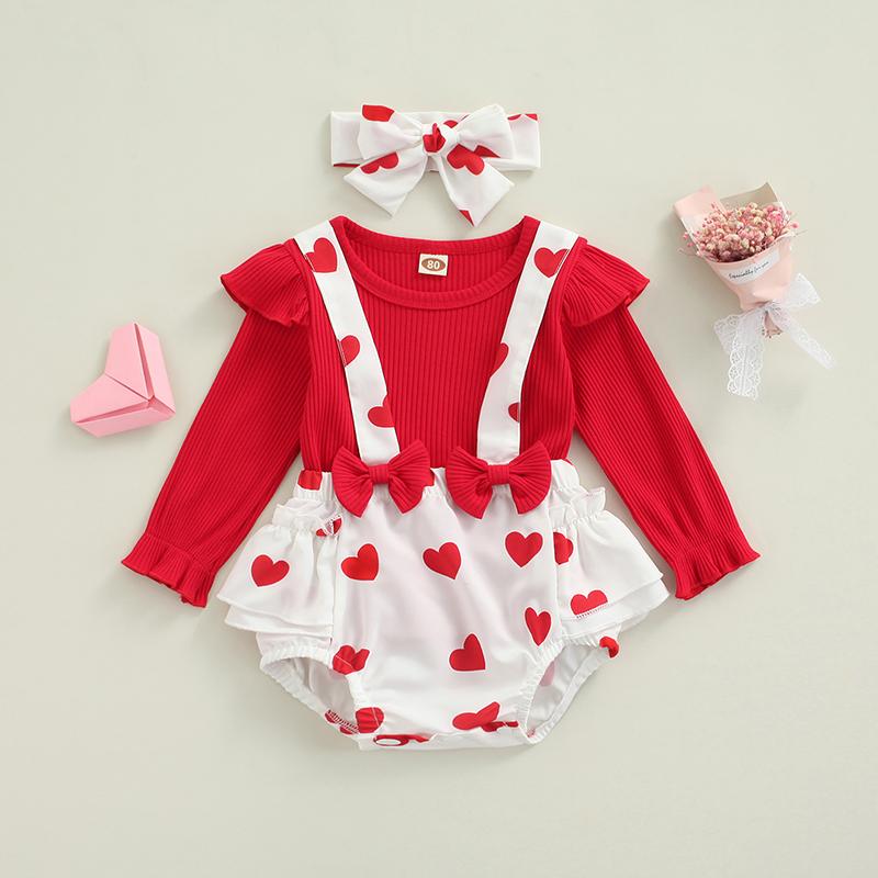 Clothing Sets 0-24M Valentines Days Baby Girls Clothes 3pcs Sleeve T Shirts Tops Heart Printed Overalls Shorts HeadbandClothing ClothingClot, As pic
Clothing Sets 0-24M Valentines Days Baby Girls Clothes 3pcs Sleeve T Shirts Tops Heart Printed Overalls Shorts HeadbandClothing ClothingClot, As pic