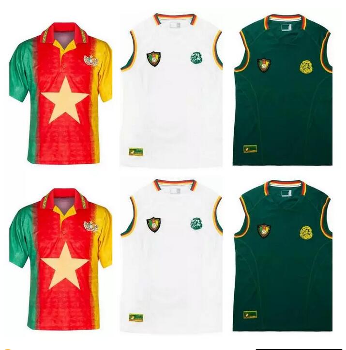 Retro classic 1994 1995 2002 Cameroon soccer jerseys Eto'o MBOMA MILLA home away football vest tank top shirt
Retro classic 1994 1995 2002 Cameroon soccer jerseys Eto'o MBOMA MILLA home away football vest tank top shirt