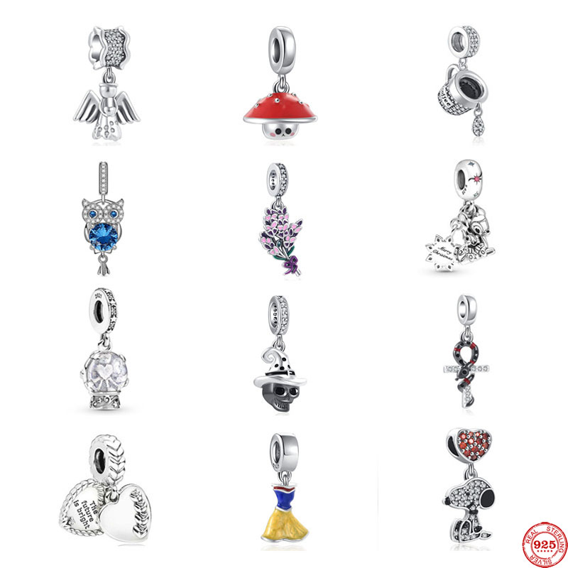 925 Sterling Silver Dangle Charm New Angel Flower Mushroom Coffee Cup Diy Beads Bead Fit Pandora Charms Bracelet DIY Jewelry Accessories
925 Sterling Silver Dangle Charm New Angel Flower Mushroom Coffee Cup Diy Beads Bead Fit Pandora Charms Bracelet DIY Jewelry Accessories