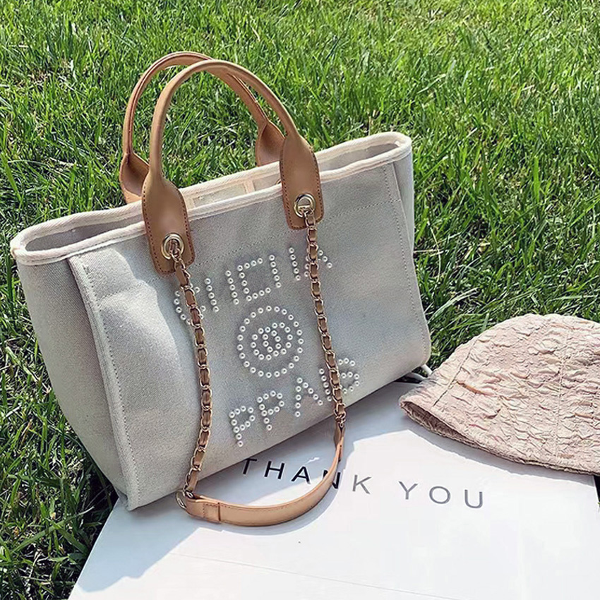 New Designer Linen Beach Bags Luxury Large Capacity Ladies Canvas Totes High Quality Bags Celebrity Party Transparent Beige Black Versatile Fashion Bags
New Designer Linen Beach Bags Luxury Large Capacity Ladies Canvas Totes High Quality Bags Celebrity Party Transparent Beige Black Versatile Fashion Bags