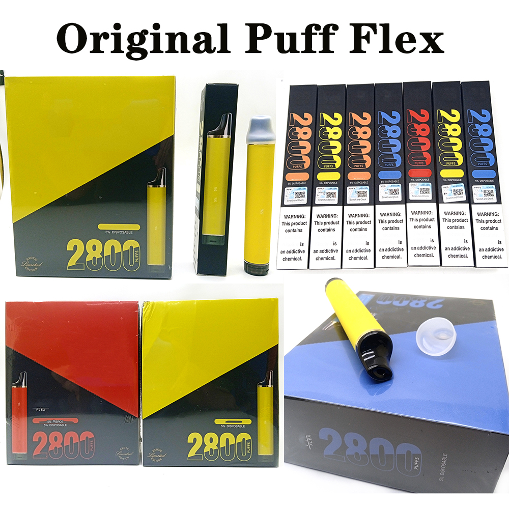 2022 Puff Flex Disposable E cigarettes 2800 Puffs Vape 10ml Vaporizer Stick Vapor Kit 5%l Pre Filled Cartridge Device bars Elux Legend Authentic
2022 Puff Flex Disposable E cigarettes 2800 Puffs Vape 10ml Vaporizer Stick Vapor Kit 5%l Pre Filled Cartridge Device bars Elux Legend Authentic