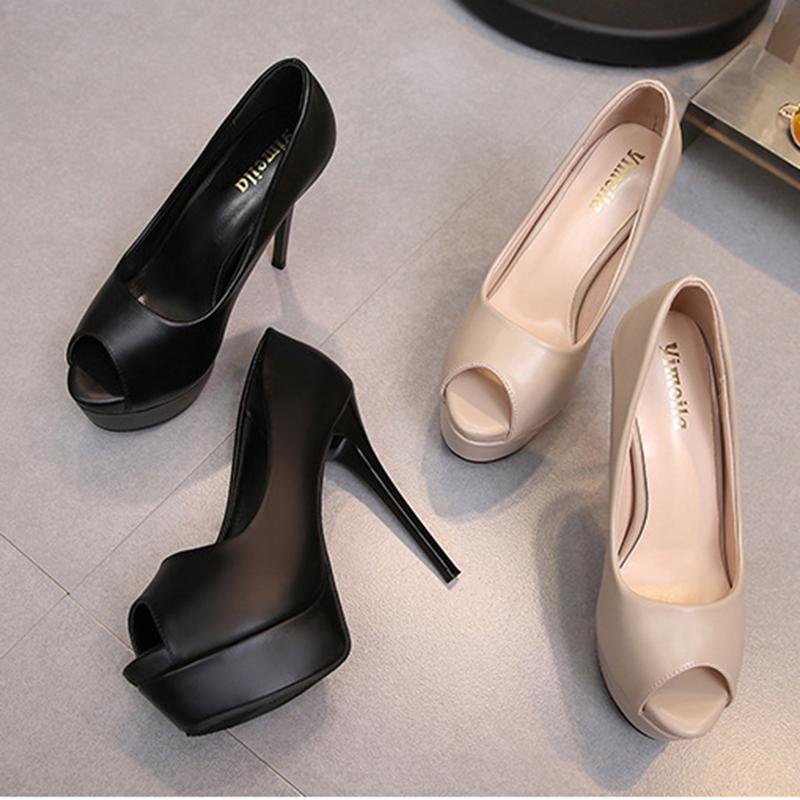 Dress Shoes Trendy Peep Toe Shallow Women Sandals 14 Cm High Heels European Platform Creepers Slip On Pumps Microfiber Thin Heel ShoesDress, Black
Dress Shoes Trendy Peep Toe Shallow Women Sandals 14 Cm High Heels European Platform Creepers Slip On Pumps Microfiber Thin Heel ShoesDress, Black