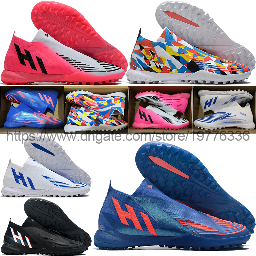 Send With Bag Football Boots Predator Edge.1 TF Laceless Man Knit Socks Soccer Cleats Top Quality Pink White Blue Black Multicolor Leather Turf Football Shoes US6.5-11.5
Send With Bag Football Boots Predator Edge.1 TF Laceless Man Knit Socks Soccer Cleats Top Quality Pink White Blue Black Multicolor Leather Turf Football Shoes US6.5-11.5