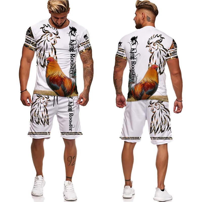 Men' Tracksuits Cool Pheasant King Rooster Men T-shirt Shorts Suit Fashion 3D Printed Cock Tracksuit Set Summer Male Casual Short Sleeved T, T shirt-1
Men' Tracksuits Cool Pheasant King Rooster Men T-shirt Shorts Suit Fashion 3D Printed Cock Tracksuit Set Summer Male Casual Short Sleeved T, T shirt-1
