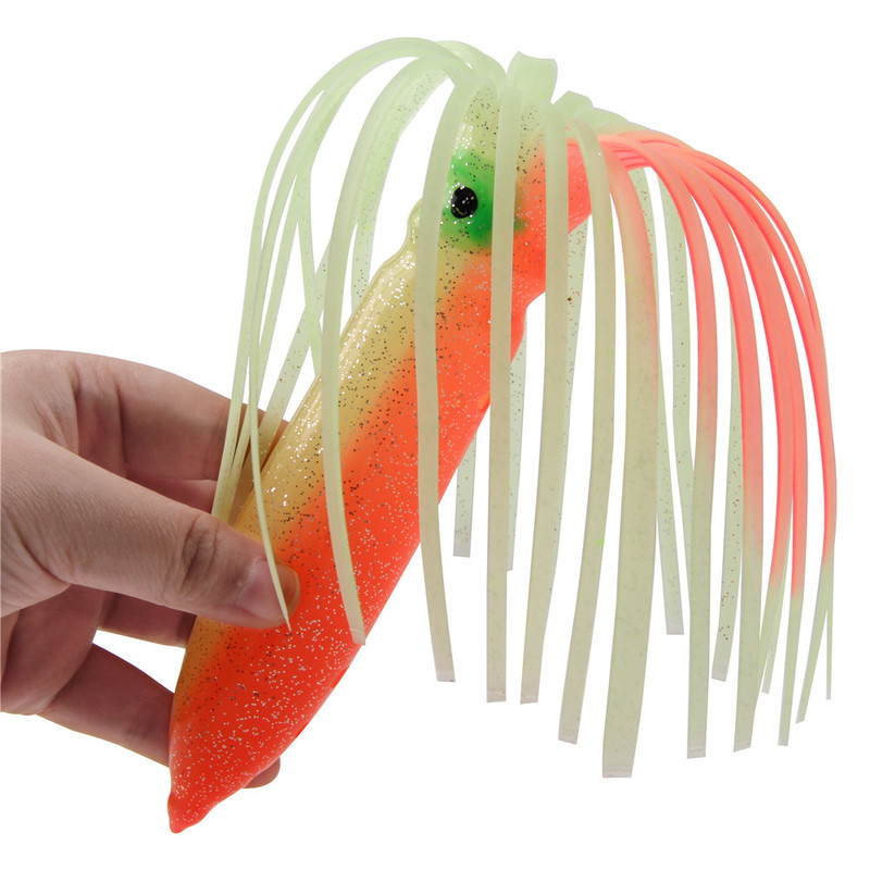 4pcs 30cm jig octopus fishing lure luminous Squid Skirts Soft Plastic Lures Trolling Saltwater Bait for tuna 220721
4pcs 30cm jig octopus fishing lure luminous Squid Skirts Soft Plastic Lures Trolling Saltwater Bait for tuna 220721