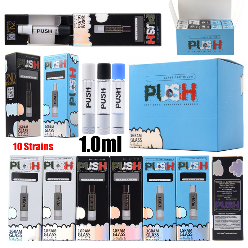 PUSH 2ND Glass Cartridges Empty Vape Cartridge Dab Pen Carts Atomizers 1.0ml Thick Oil Wax Vaporizer 510 Thread E Cigarettes Newest Packaging
PUSH 2ND Glass Cartridges Empty Vape Cartridge Dab Pen Carts Atomizers 1.0ml Thick Oil Wax Vaporizer 510 Thread E Cigarettes Newest Packaging