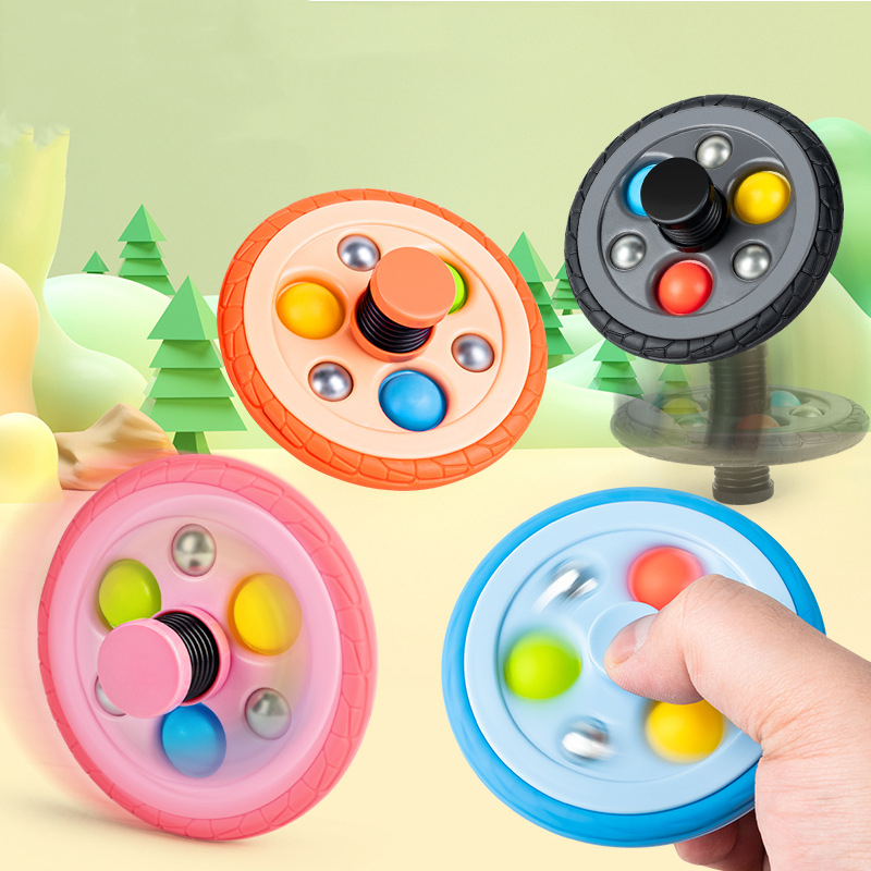 Fidget Toys New Escape Tire Bouncing Gyro Fingertip Gyro Foreign Trade Finger Decompression Puzzle Toy Wholesale
Fidget Toys New Escape Tire Bouncing Gyro Fingertip Gyro Foreign Trade Finger Decompression Puzzle Toy Wholesale