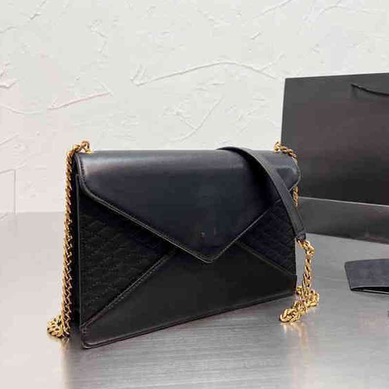 High Qulity Shoulder Bags Classic Women Handbag Leather Envelope Clutch Designer Crossbody Female Purses 220326, Black
High Qulity Shoulder Bags Classic Women Handbag Leather Envelope Clutch Designer Crossbody Female Purses 220326, Black