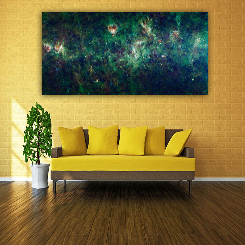 Frameless Pictures Big Space Oil Painting Printed On Canvas Modern Wall Pictures For Living Room Abstract Star Sky Painting