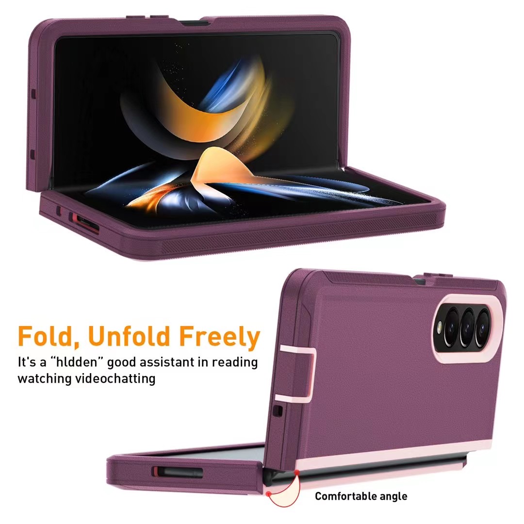 Fold Unfold Free Defender Case for Samsung Galaxy Z Fold 4 5G Cases w/ Belt Clip Full-Body Out Door Skin Rugged Cases with Built-in Kickstand, Black
Fold Unfold Free Defender Case for Samsung Galaxy Z Fold 4 5G Cases w/ Belt Clip Full-Body Out Door Skin Rugged Cases with Built-in Kickstand, Black
