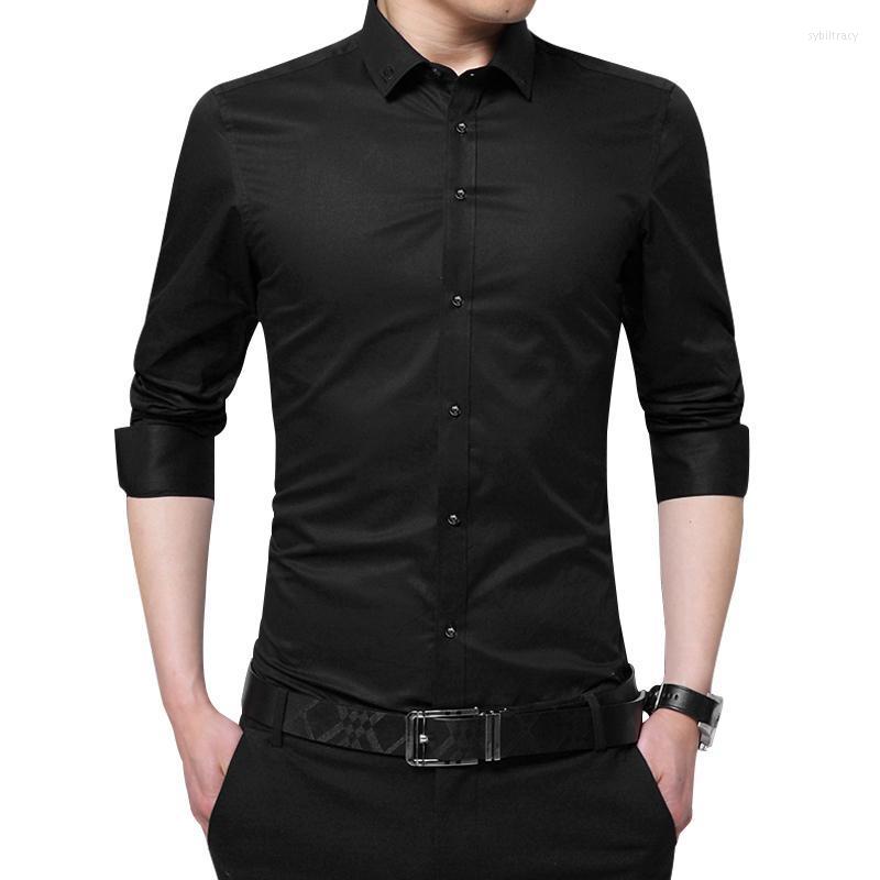 Men's Dress Shirts Spring Men Shirt Long Sleeve Solid Embroidery Collar Casual Slim Fit Man Formal Brand Clothes 233Men's Men'sMen's Sybi22, White
Men's Dress Shirts Spring Men Shirt Long Sleeve Solid Embroidery Collar Casual Slim Fit Man Formal Brand Clothes 233Men's Men'sMen's Sybi22, White