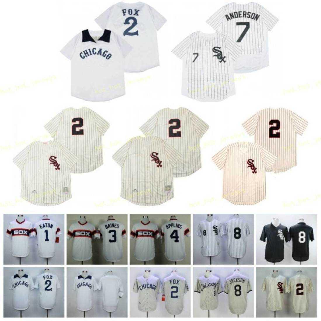 Retired 8 Bo Jackson Baseball Jersey 1 Adam Eaton 2 Nellie Fox 7 Tim Anderson 3 BAINES 4 APPLING 1959 1983 Vintage Retro Cooperstown Mesh, Men
Retired 8 Bo Jackson Baseball Jersey 1 Adam Eaton 2 Nellie Fox 7 Tim Anderson 3 BAINES 4 APPLING 1959 1983 Vintage Retro Cooperstown Mesh, Men