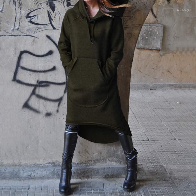 Casual Dresses Winter Women' Warm Long Dress With Pocket Solid Color Sleeves Hooded Pullover Street Loose Comfy #T2G, Army green
Casual Dresses Winter Women' Warm Long Dress With Pocket Solid Color Sleeves Hooded Pullover Street Loose Comfy #T2G, Army green