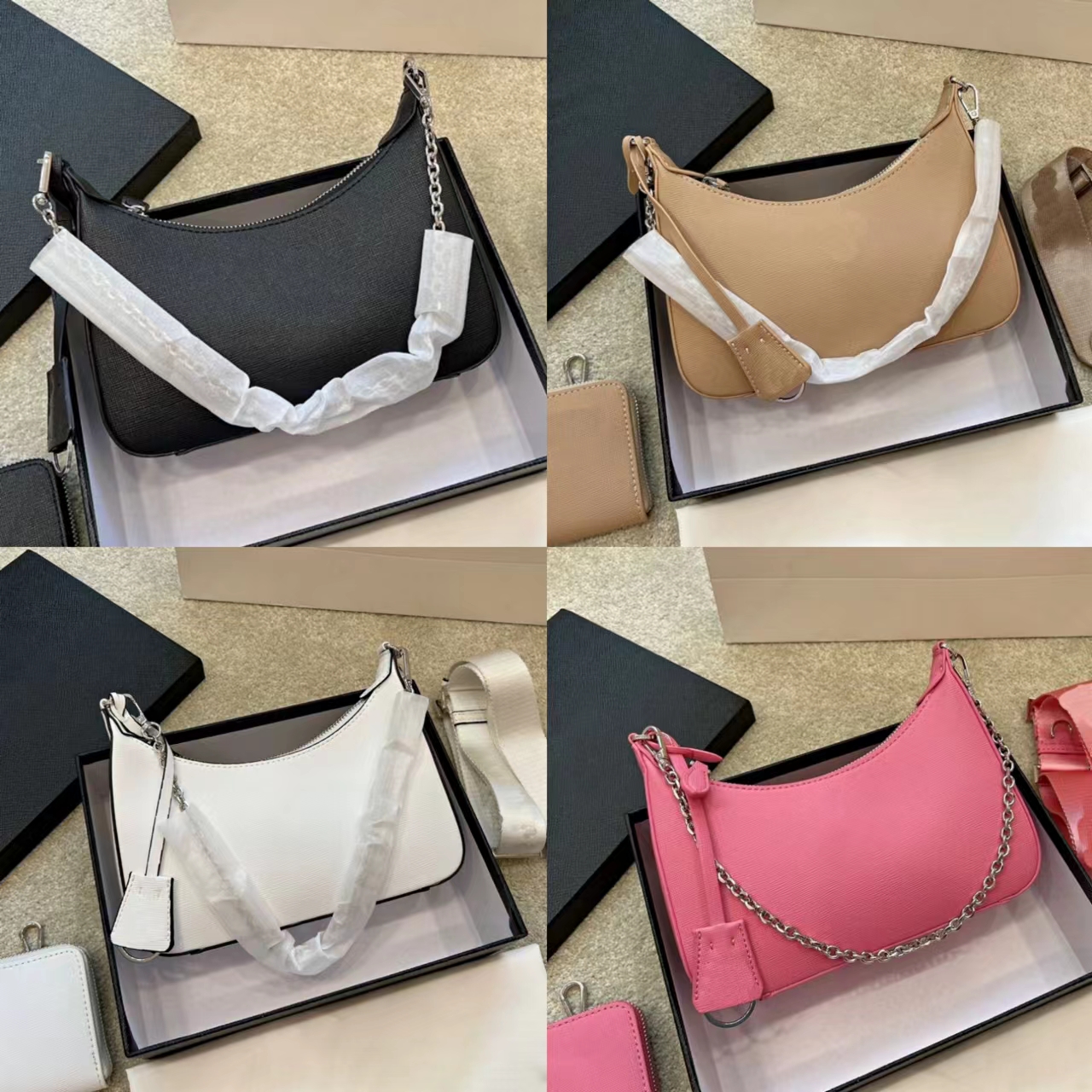 Lady shoulder bags handbag women cross body Bestselling purse black totes hobo messenger bag fashion nylon Chain decoration Luxury designer bag wallet hobos
Lady shoulder bags handbag women cross body Bestselling purse black totes hobo messenger bag fashion nylon Chain decoration Luxury designer bag wallet hobos