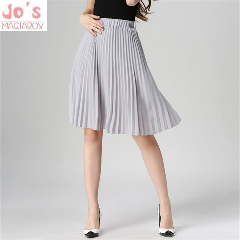 High Waist Pleated Skirt Women Solid Color Chiffon Vintage Knee Length Elastic Waist Skirt Spring Autumn Fashion Pink Skirts Y200326, Yellow
High Waist Pleated Skirt Women Solid Color Chiffon Vintage Knee Length Elastic Waist Skirt Spring Autumn Fashion Pink Skirts Y200326, Yellow